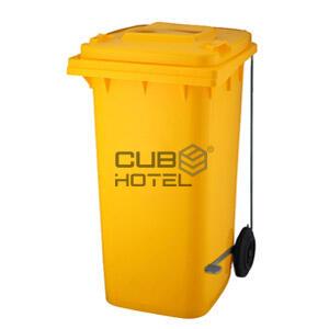 Contentor Amarelo Com Pedal 120L